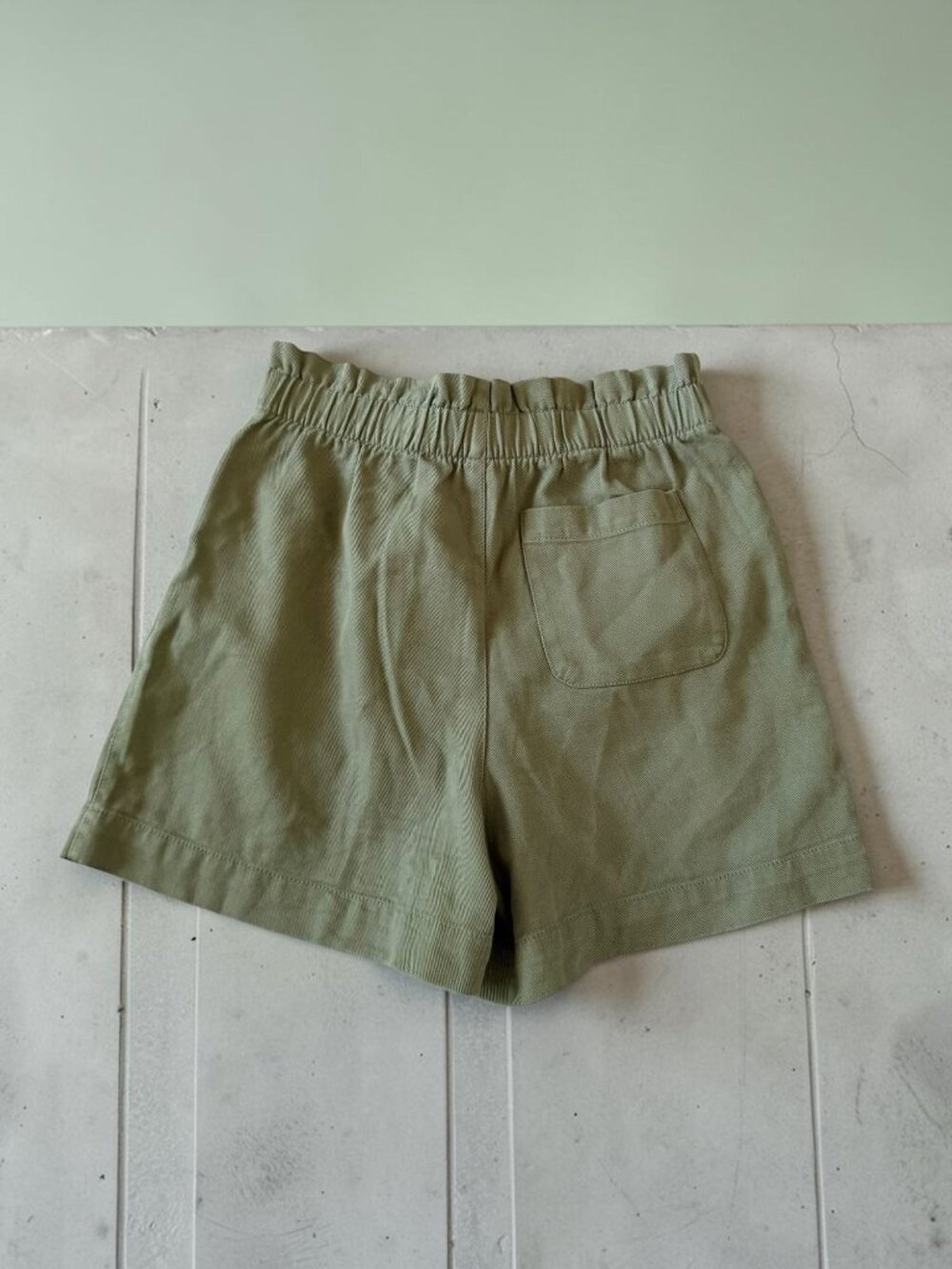 OLD NAVY Olive Green High Waist Linen Blend Shorts Size Small